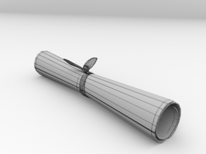 scroll 3D 모델