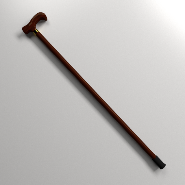 walking canes Model 3D .c4d .max .obj .3ds .fbx .stl .blend 