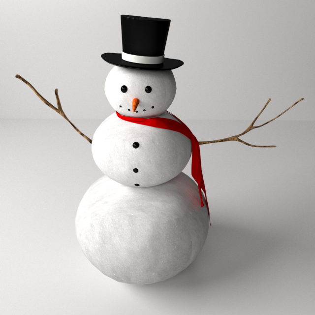 snowman Modelo 3D .c4d .max .obj .3ds .fbx .stl .blend 
