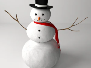 pupazzo di neve Modello 3D