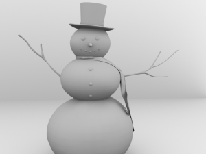 snowman Modelo 3D