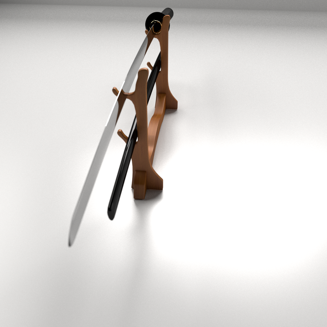 Катана 3д модель. 3d моделирование катана. Blender Katana model.