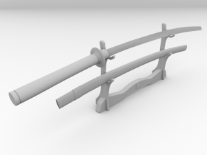 katana Model 3D