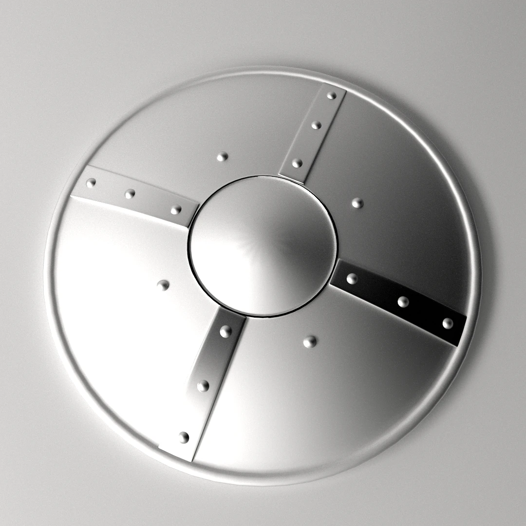 medieval buckler shield 3D Model .c4d .max .obj .3ds .fbx .stl .blend