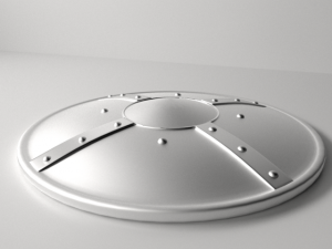 medieval buckler shield Model 3D