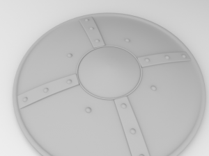medieval buckler shield Model 3D