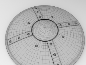 medieval buckler shield Model 3D