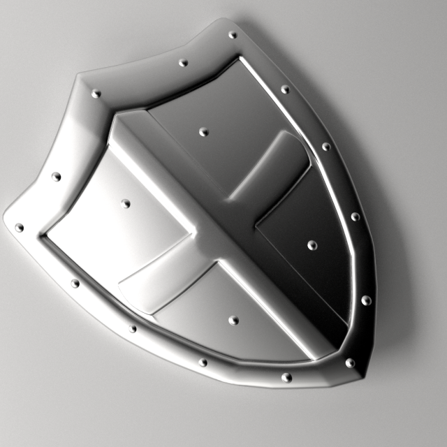 knights shield 3D 모델 .c4d .max .obj .3ds .fbx .stl .blend 