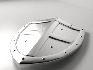 knights shield 3D 모델