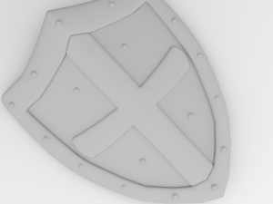 knights shield 3D 모델