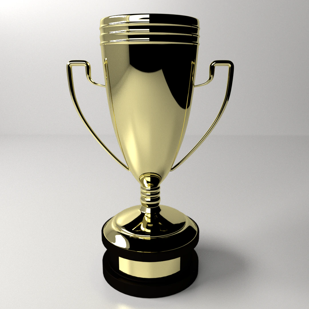 trophy cup 3D Model .c4d .max .obj .3ds .fbx .stl .blend 