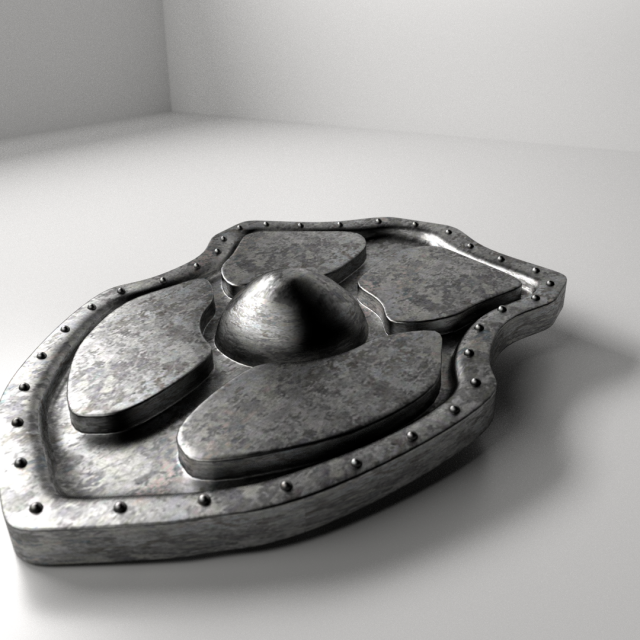 medieval shield 3D Model in Shield 3DExport