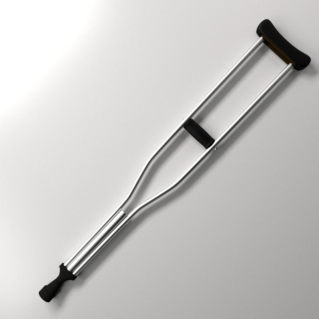 underarm crutch 3D Model .c4d .max .obj .3ds .fbx .stl .blend