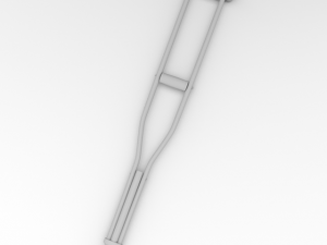 underarm crutch 3D Model