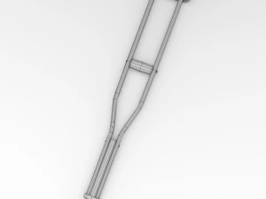 underarm crutch 3D Model