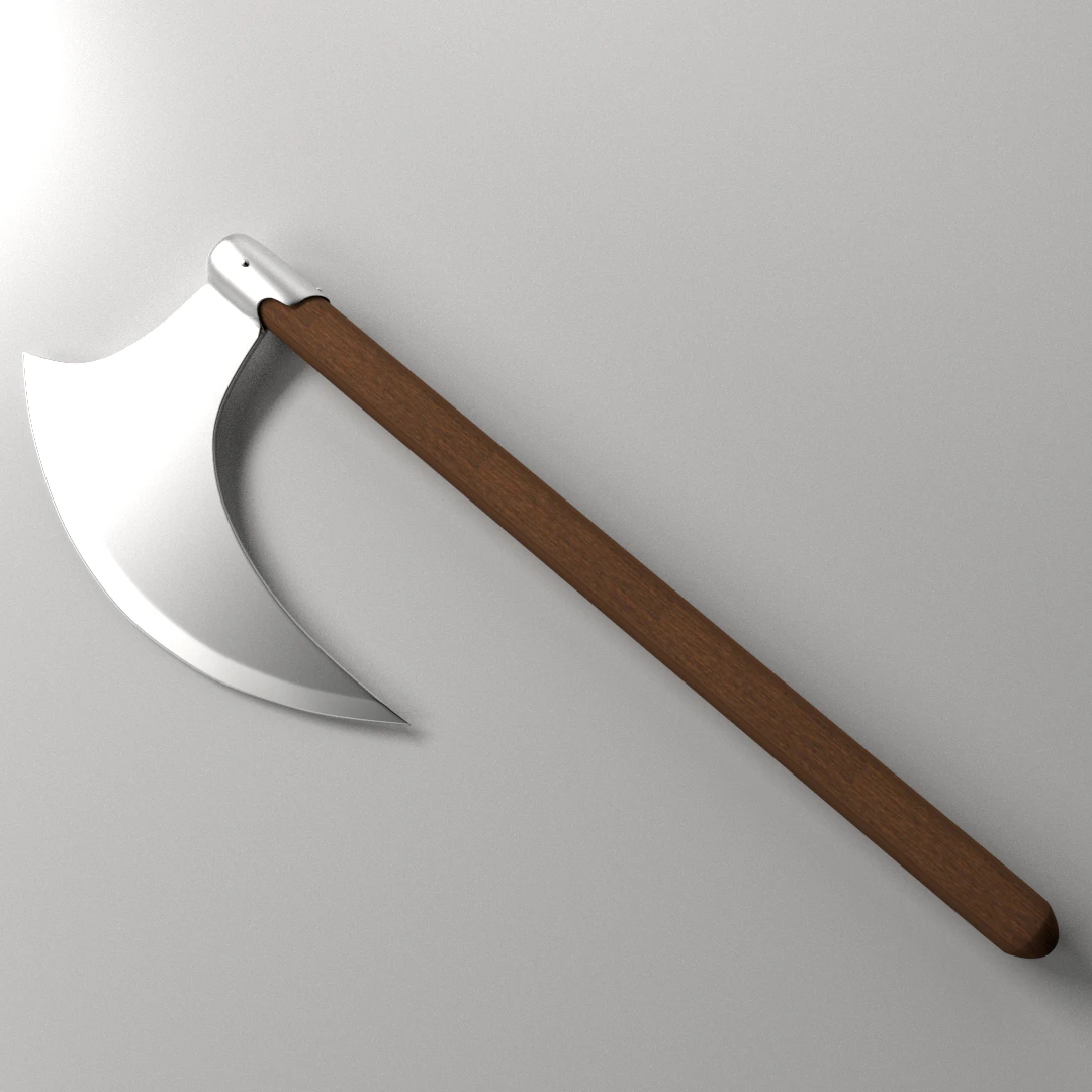 sickle axe 3D Model .c4d .max .obj .3ds .fbx .stl .blend 
