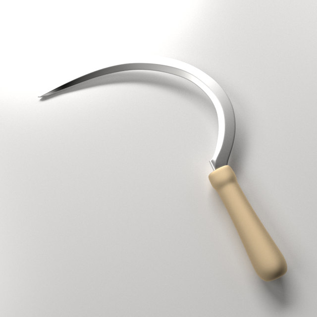 sickle 3D 모델 .c4d .max .obj .3ds .fbx .stl .blend 