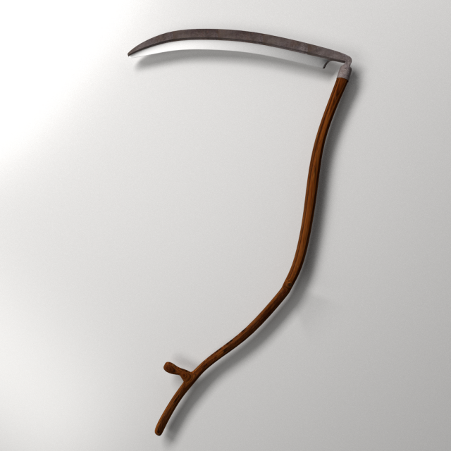 scythe Modelo 3D .c4d .max .obj .3ds .fbx .stl .blend 
