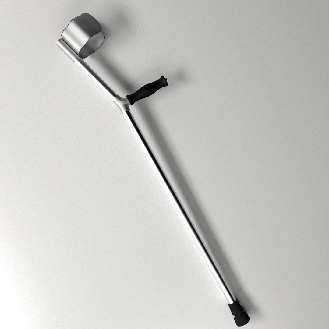 forearm crutch 3D Model .c4d .max .obj .3ds .fbx .stl .blend 