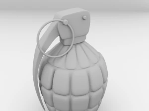 granada de m&atilde;o Modelo 3D