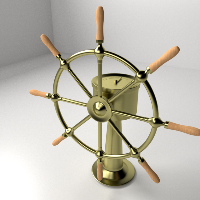 ships wheel 3D Model .c4d .max .obj .3ds .fbx .stl .blend 