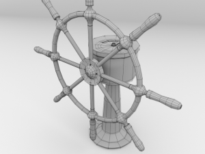 ships wheel 3D Model