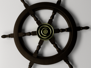 ships steering wheel 2 3D Model