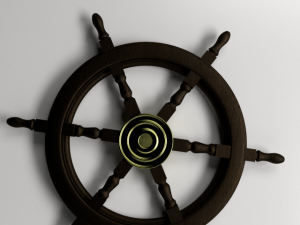 ships steering wheel 2 3Dモデル