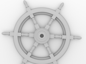 ships steering wheel 2 3Dモデル