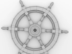 ships steering wheel 2 3D Model