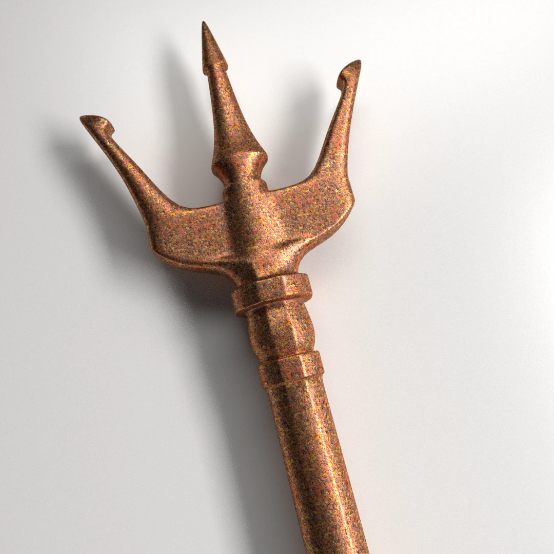 tridente Modelo 3D .c4d .max .obj .3ds .fbx .stl .blend 