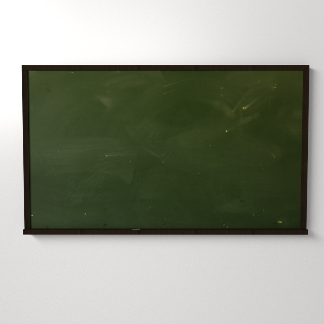 chalkboard Modèle 3D .c4d .max .obj .3ds .fbx .stl .blend 