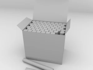 chalk box 3D Model