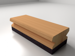 chalkboard eraser 3Dモデル