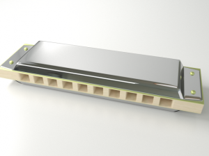 harmonica 3Dモデル
