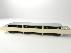harmonica Modèle 3D