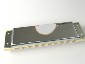 harmonica 3D-Modell