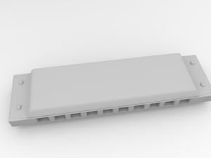 harmonica 3D-Modell