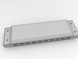 harmonica 3D-Modell