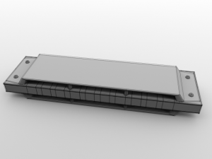 harmonica 3D-Modell