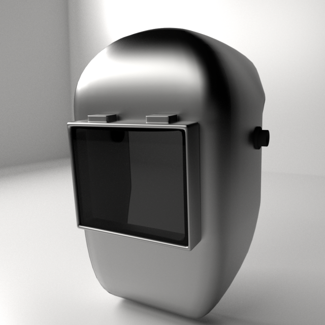 welding helmet 3D Model .c4d .max .obj .3ds .fbx .stl .blend 