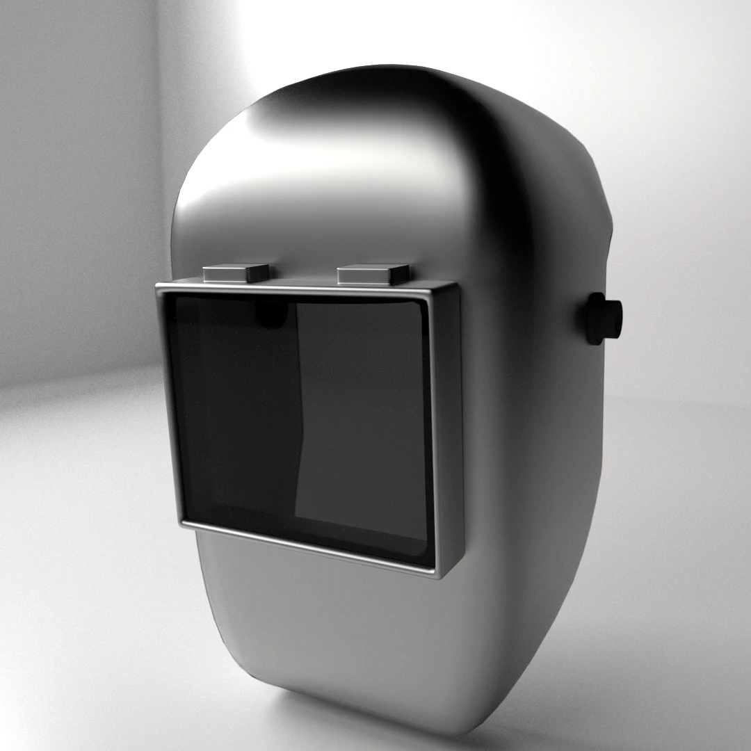 welding helmet 3D Model .c4d .max .obj .3ds .fbx .stl .blend 