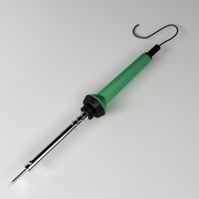 soldering iron 3D 모델 .c4d .max .obj .3ds .fbx .stl .blend 