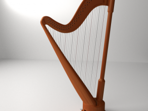 harp 3Dモデル