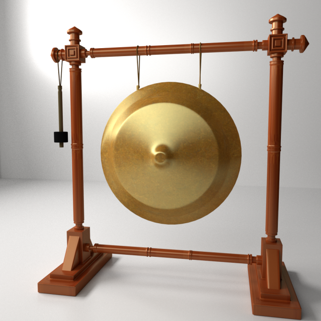 gongs 3D Model .c4d .max .obj .3ds .fbx .stl .blend 