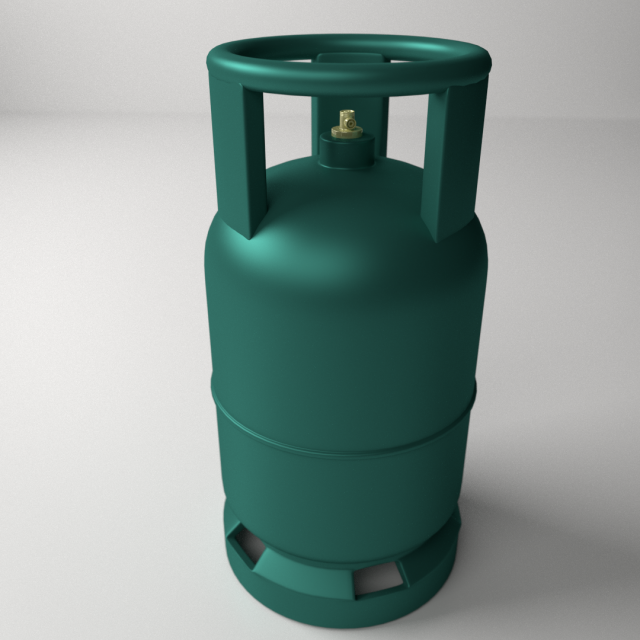 gas cylinder 3D Model .c4d .max .obj .3ds .fbx .stl .blend 