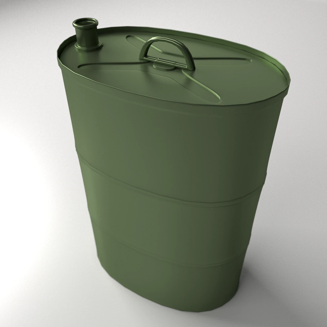 portable oil tank 3D Model .c4d .max .obj .3ds .fbx .stl .blend 