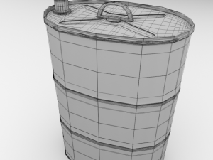 portable oil tank 3D 모델