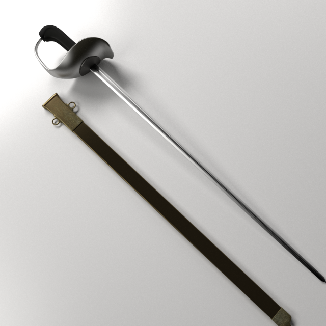 patton saber 3D Model .c4d .max .obj .3ds .fbx .stl .blend 