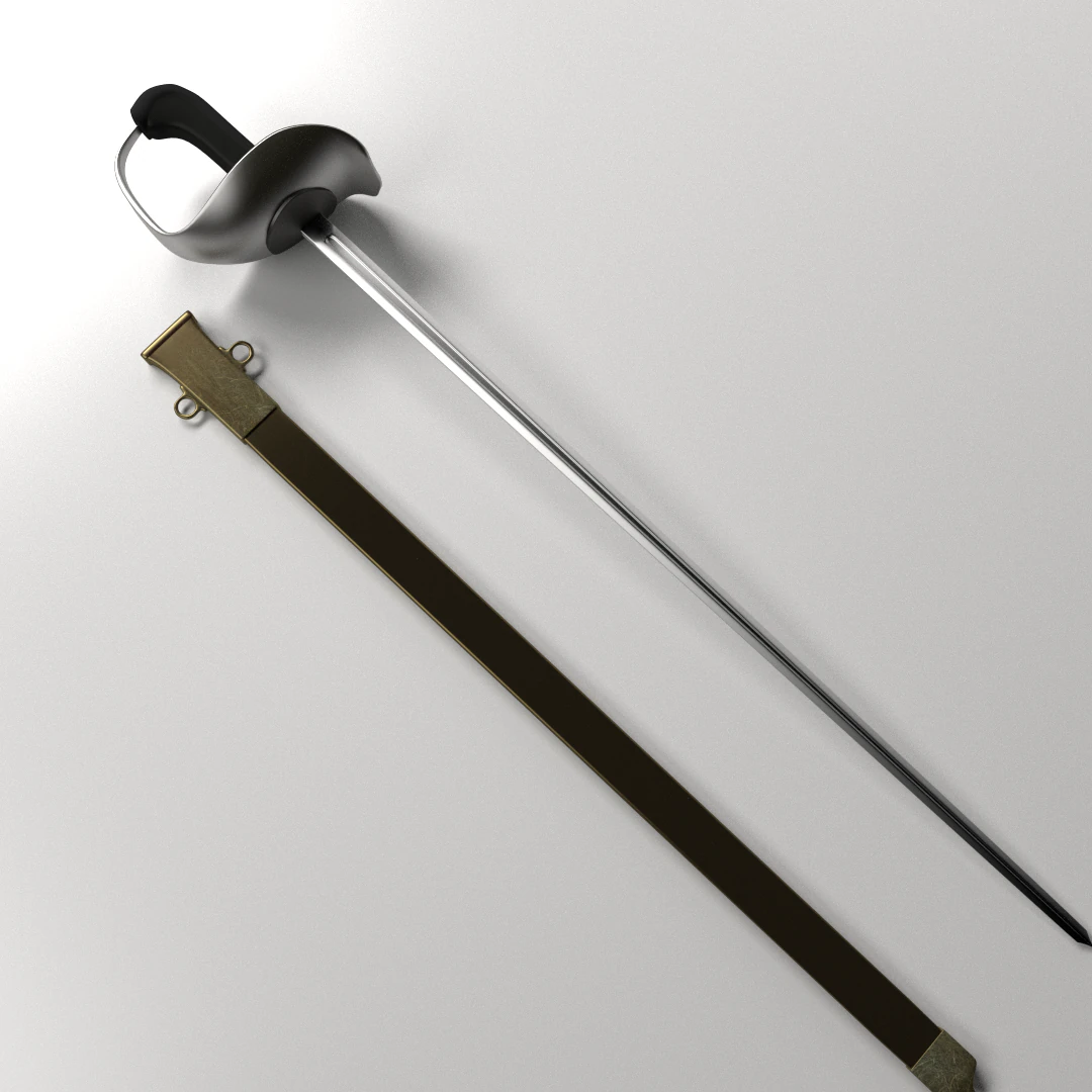 patton saber 3D Model .c4d .max .obj .3ds .fbx .stl .blend 